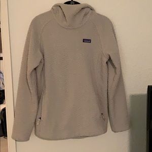 Patagonia Diamond Capra Hooded Cream Fleece
